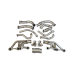 Twin Turbo Header Manifold Downpipe Kit For 63-67 Chevelle Nova SBC V8