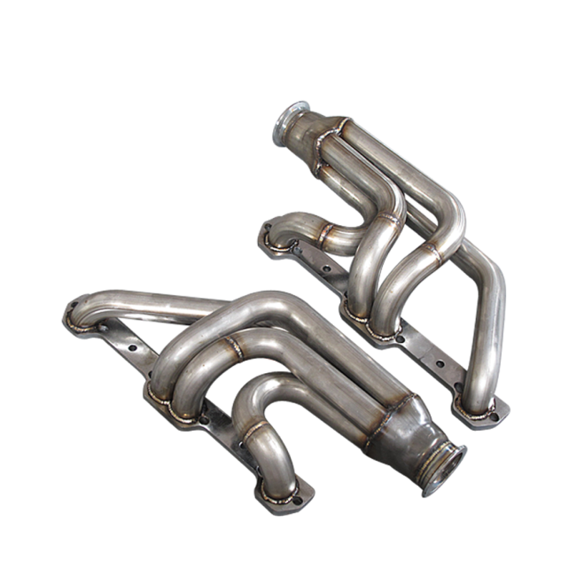 DEMOTOR Stainless Steel headers Small Block for Chevy SBC GM Twin Turbo 305 350 400