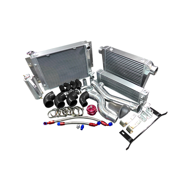 Front Mount Intercooler Piping Pipe Tube Radiator Oil Cooler Kit For ...