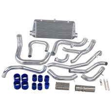 Front Mount Intercooler Pipe Tube Kit  + Aluminum Air Pipe For 3000GT VR-4 VR4 Stealth