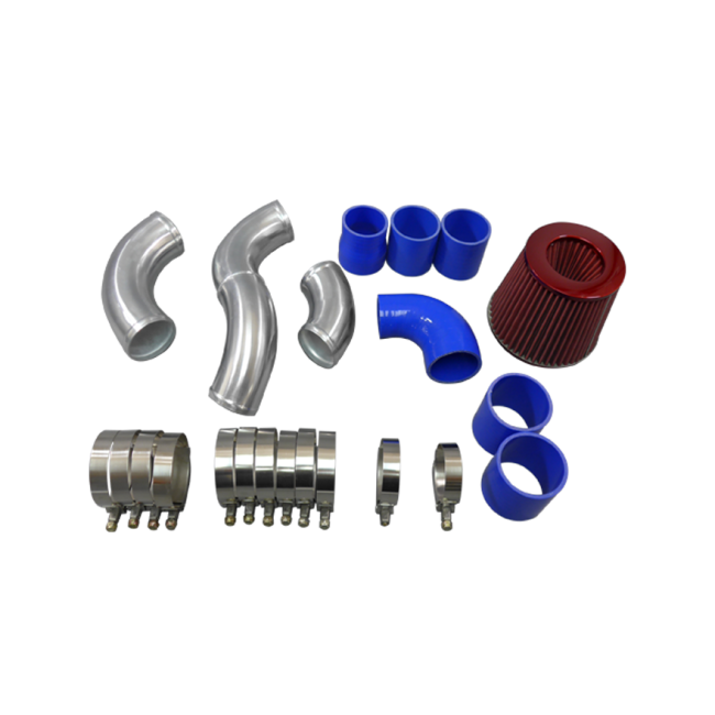 Intercooler Hard Pipe Tube Kit + Turbo Intake + Air Filter For 0508