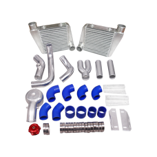 Twin Turbo Intercooler Piping Pipe Tube BOV Kit For 64-67 Chevelle BBC Big Block 396 402 427 454