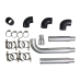 Side Mount Intercooler + Piping Pipe Tube Kit For Mitsubishi 3000GT VR4 Dodge Stealth TD04 TT