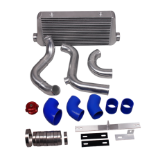 4" Core Intercooler Piping Pipe Tube BOV Kit For 79-93 Ford Mustang LS1 LSx Engine Swap