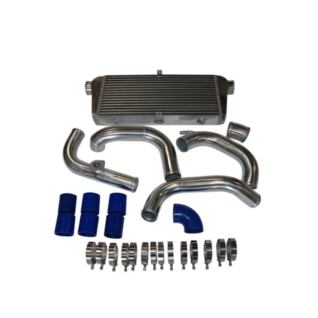 Front Mount Turbo Intercooler Aluminum Piping Pipe Tube Kit for 9194