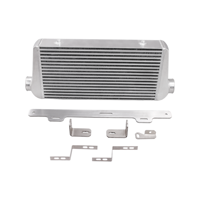 31x12x4 Aluminum Intercooler + Mounting Brackets For 8292 Camaro