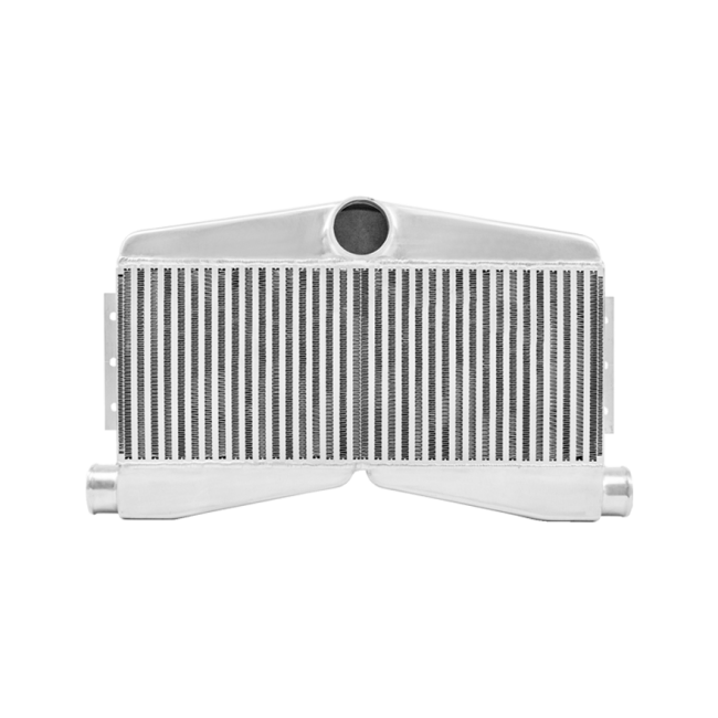 27.5x16x3.5 Twin Turbo Bar & Plate 2in 1out Aluminum Intercooler