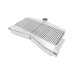 27.5x16x3.5 Twin Turbo Bar & Plate 2in 1out Aluminum Intercooler For Mustang 