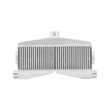 Universal 2 in 1 out Twin Turbo Aluminum Intercooler 24"x7"x3.5" Core Size