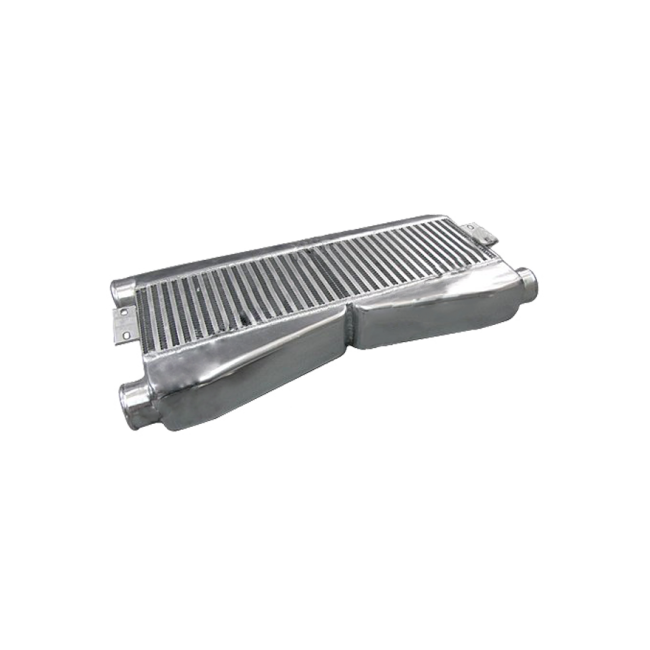 Twin Turbo FMIC Aluminum Intercooler 2in1out For Mustang Camaro