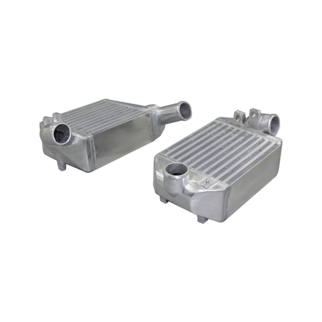 Upgraded Side Mount Turbo Aluminum Intercoolers 8"x7.5"x3.5" For 00 01