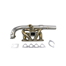 RAM Thick Manifold + 3" Downpipe For Civic Integra B18 LS GSR B-Series EK EG DC2 4 Bolt