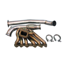 T4 Turbo Manifold 3" Downpipe For Supra MK3 With 2JZ-GTE 2JZGTE Swap