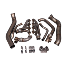 Turbo Manifold Header Downpipe Kit For 05-13 Chevrolet Corvette C6 LS3 NA-T