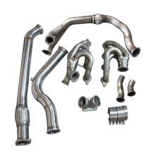 Single Turbo Manifold Downpipe For 240SX S13 S14 LS1 LSx Engine Swap T4