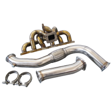 Top Mount Turbo Manifold Downpipe Kit For RB20 RB25 240SX S13 S14