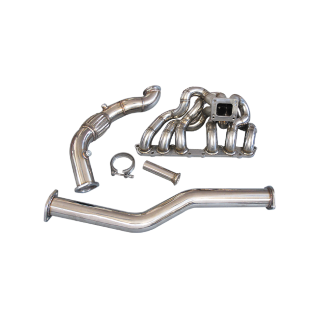 Stainless Steel T4 Turbo Manifold + Downpipe For 9805 Lexus IS300 2JZ