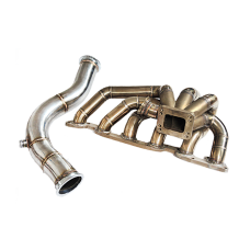  Single Turbo Manifold Downpipe For 240SX S13 S14 RB26 RB26DETT Swap
