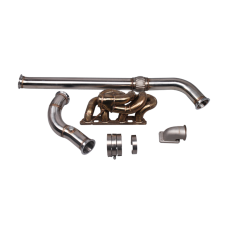 Thick Wall Manifold Downpipe For Nissan Datsun 510 S13 SR20DET Swap GT35 T3
