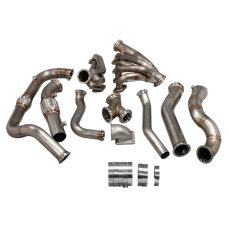 Turbo Manifold Header Downpipe Kit For 97-03 Ford F150 4.6L V8 NA-T