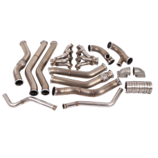 Twin Turbo Manifold Downpipe Kit For 68-72 Chevelle with LS Swap