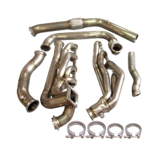 Turbo Header Manifold Downpipe Kit For 64-68 Ford Mustang 289