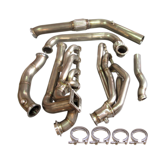 Turbo Header Manifold Downpipe Kit For 6468 Ford Mustang 289