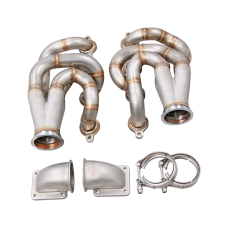 Twin Turbo Manifold Header Kit For 60-66 Chevrolet C10 Truck LS1 LQ Engine