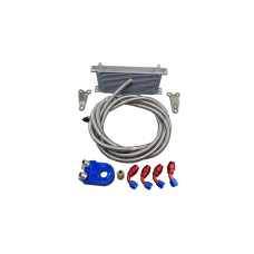 16 Row Engine Oil Sandwich Fitting Line Cooler Kit for 240SX S13 S14 SR20DET SR20