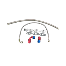 Oil Fuel Hose Line Fitting Kit For Toyota Supra 1JZGTE 2JZGTE 1JZ 2JZ Single Turbo An10 AN4