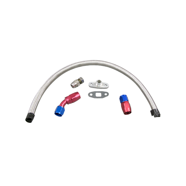 Universal Turbo Oil Return Drain Kit 10AN AN10 10 AN T4 GT35 Oil Pan