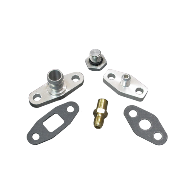 Turbo Oil / Water Line Feed Drain Fitting Kit For RB20/25DET RB20 RB25