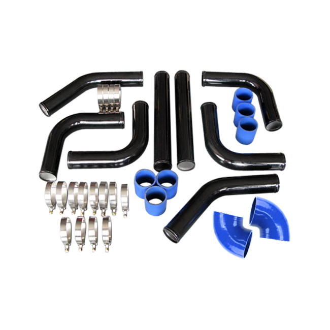 2.5 " Universal Aluminum Black Piping Kit Tube, Powder Coated, Mandrel