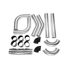 2.5" Universal Turbo Intercooler Piping Kit Tube  With Pipe 120 Degree for WRX Impreza