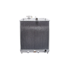 3 Rows Aluminum Coolant Radiator For 92-00 Honda Civic DEL SOL B16 B18, 1.25" Inlet & Outlet