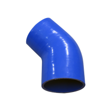 3"-2.75" 45 Deg Silicon Blue Hose Coupler Elbow Reducer For Intercooler Pipe