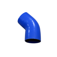 Universal 3.5" 45 Degree Blue Silicon Hose Elbow Coupler for Intercooler Pipe