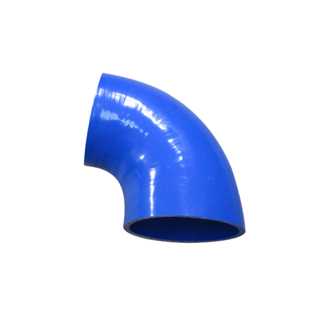 4"3.5" 90 Degree Elbow Blue Silicon hose reducer Coupler for