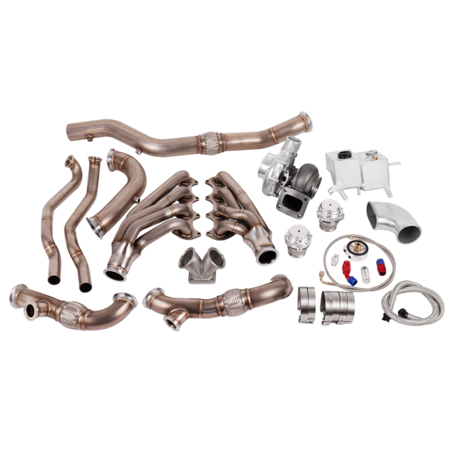 Turbo Header Manifold Downpipe Kit for 0514 Ford Mustang 4.6L V8 NAT