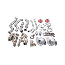 Twin Turbo Manifold Downpipe For 60-66 Chevy C10 Truck BBC Big Block 396 402 427 454