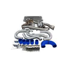 Top Mount GT35 Turbo Intercooler Manifold Kit For 08-12 Genesis Coup 2.0T GC