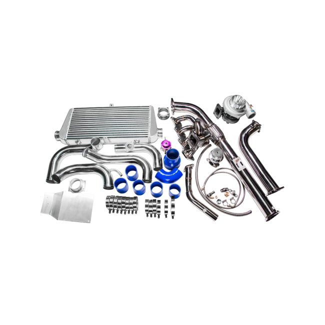 Top Mount GT35 Turbo Kit + FM Intercooler kit For 240SX S13 S14 KA24DE