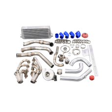 Singel Turbo Manifold Intercooler Kit For 78-83 Chevrolet Malibu G-Body LS1 LSx 