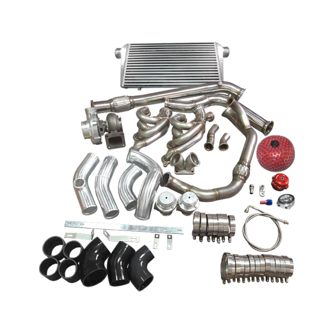 Turbo Manifold Downpipe Intercooler Kit 240SX S13 S14 LS1 LSx