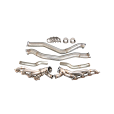Twin Turbo Manifold Header Dump Kit For 86-92 Supra MK3 LS1 LSx swap