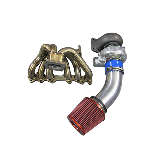 T70 Turbo Kit Manifold Downpipe For 1JZGTE 1JZ-GTE GS300 SC300 Supra.