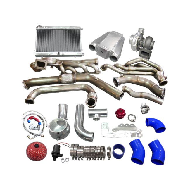 Turbo Header Manifold Intercooler Heat Exchanger Piping Kit For 65 Ford