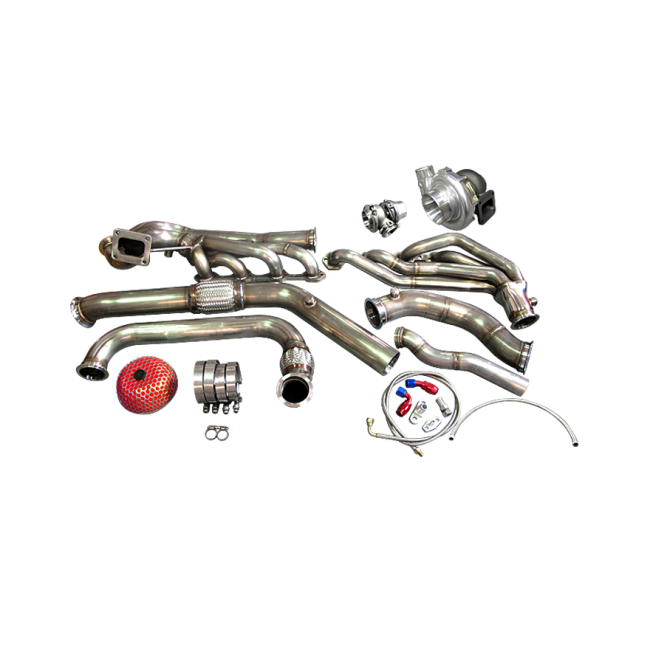 Turbo Header Manifold Intercooler Heat Exchanger Piping Kit For 65 Ford Mus...
