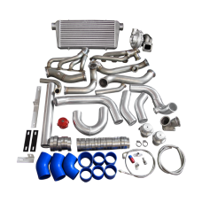 Turbo Header Manifold Intercooler Kit For 79-93 Ford Mustang V8 5.0 NA-T T76