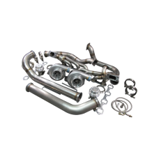 Twin Turbo Kit For 79-93 Ford FoxBody Mustang 5.0L Dual GT35 900 HP